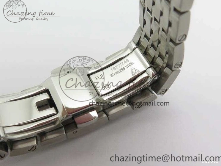 0403 HighQuality De Ville Chronograph SS OMF 1:1 Best Edition White Dial On SS Bracelet A 8151